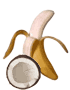 Banánový salát s kokosem